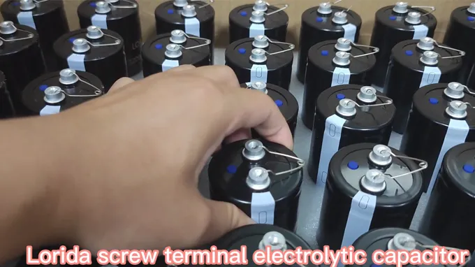 Screw terminal electrolytic capacitor