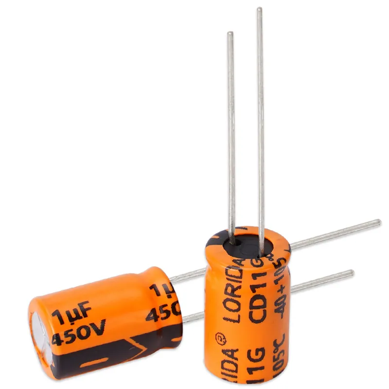 1UF 450V Radial Aluminum Electrolytic Capacitor