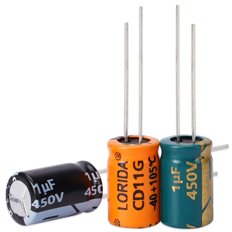 1UF 450V Radial Aluminum Electrolytic Capacitor