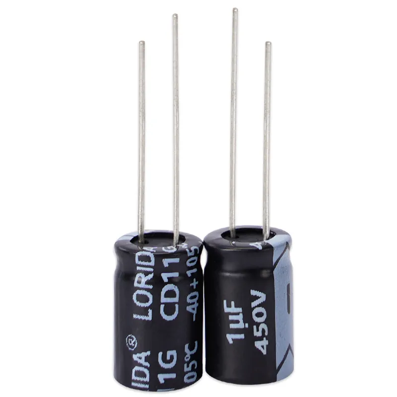 1UF 450V Radial Aluminum Electrolytic Capacitor