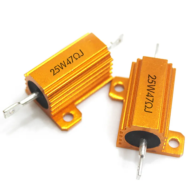 25W RX24 Gold Aluminum Shell Resistor