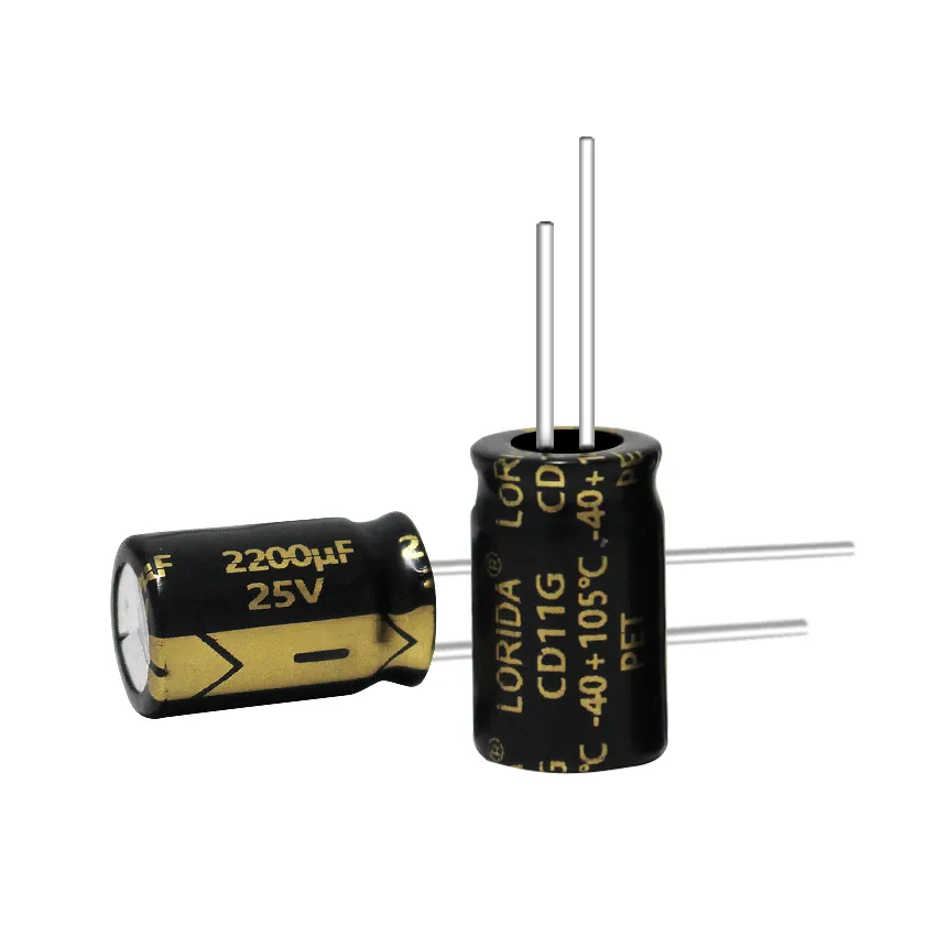 2200μF 25V Radial Aluminum Electrolytic Capacitor