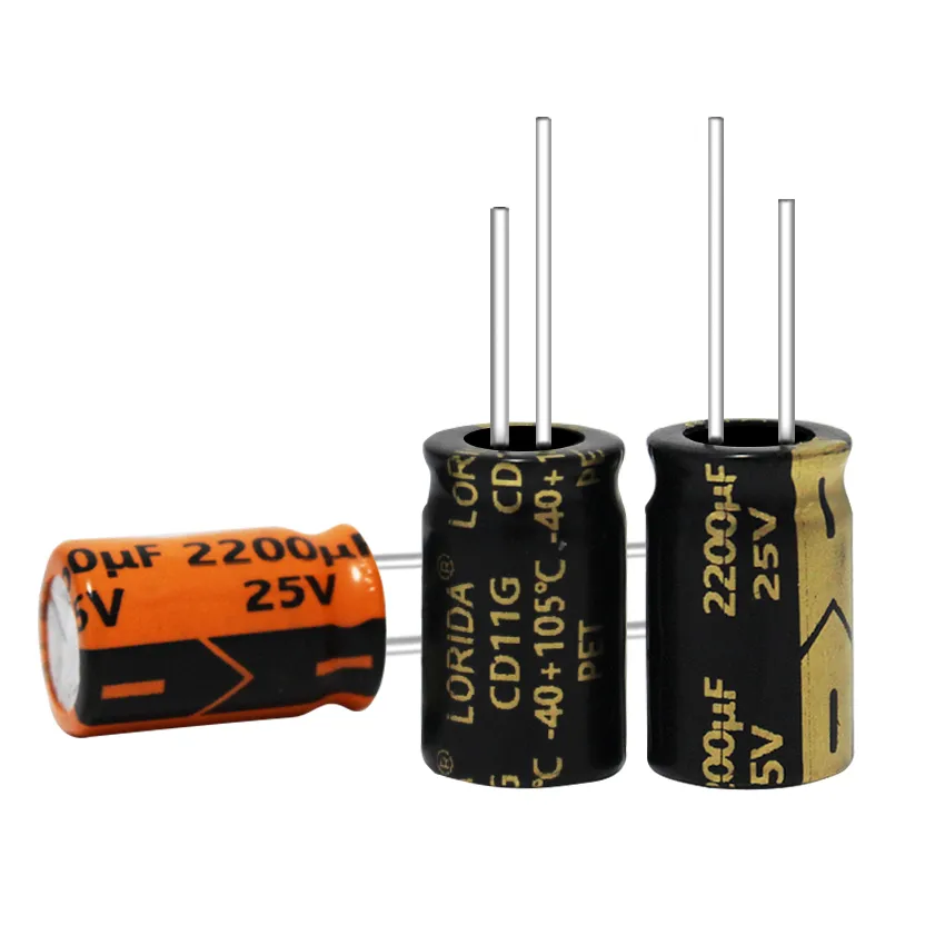 2200μF 25V Radial Aluminum Electrolytic Capacitor