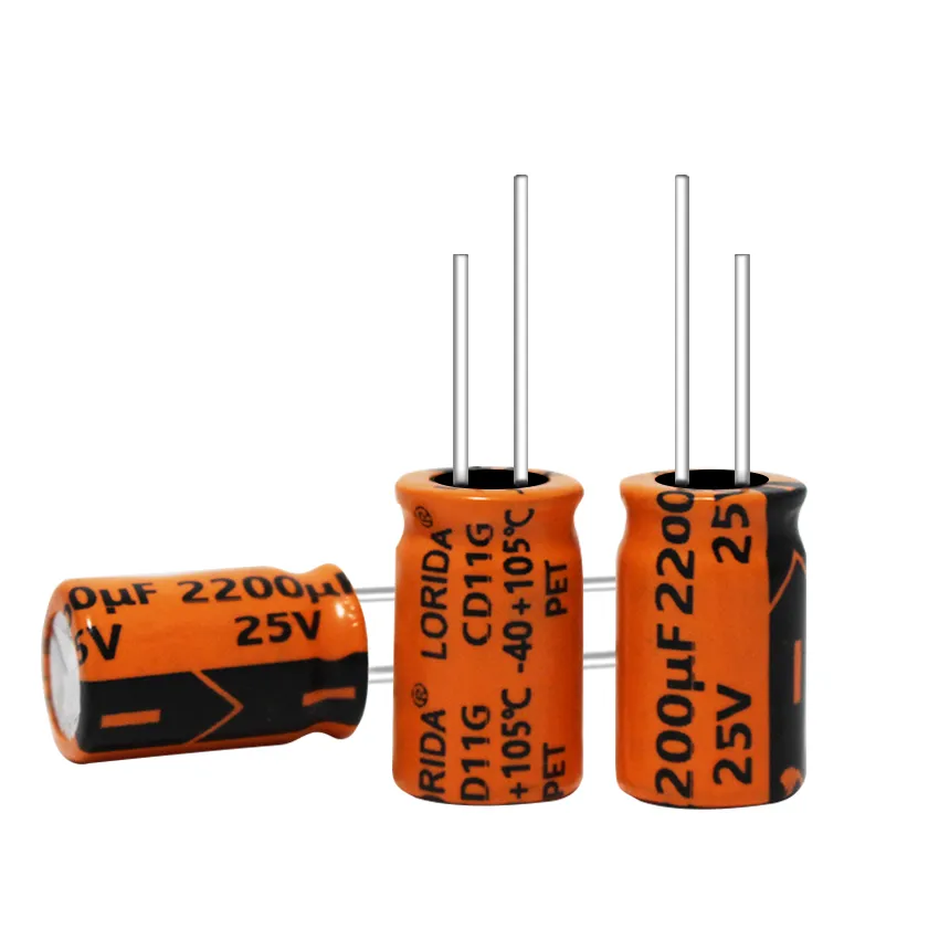 2200μF 25V Radial Aluminum Electrolytic Capacitor