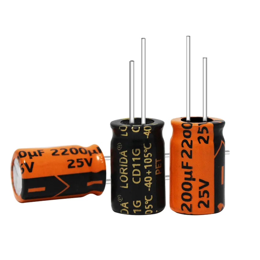 2200μF 25V Radial Aluminum Electrolytic Capacitor