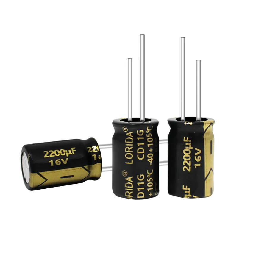 2200μF 16V Radial Aluminum Electrolytic Capacitor