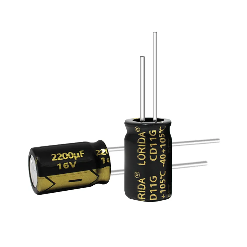 2200μF 16V Radial Aluminum Electrolytic Capacitor