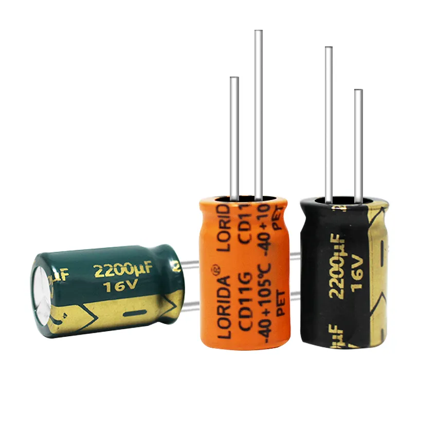 2200μF 16V Radial Aluminum Electrolytic Capacitor