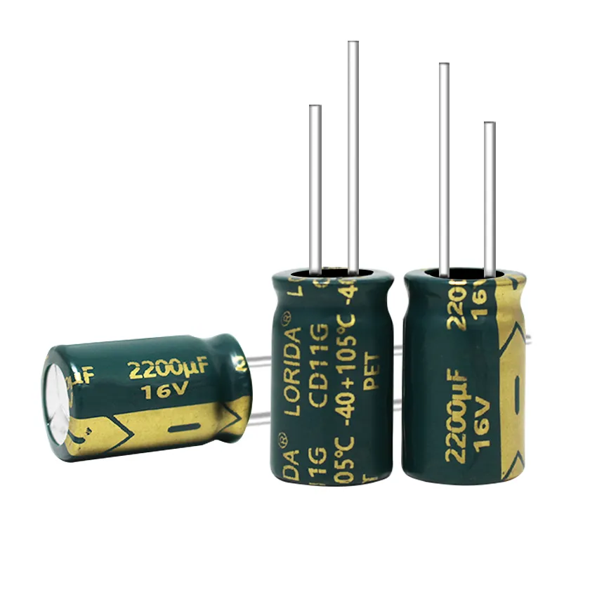 2200μF 16V Radial Aluminum Electrolytic Capacitor