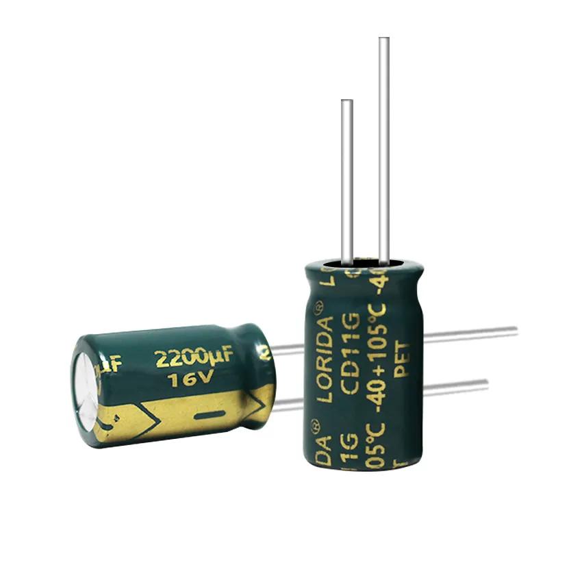 2200μF 16V Radial Aluminum Electrolytic Capacitor