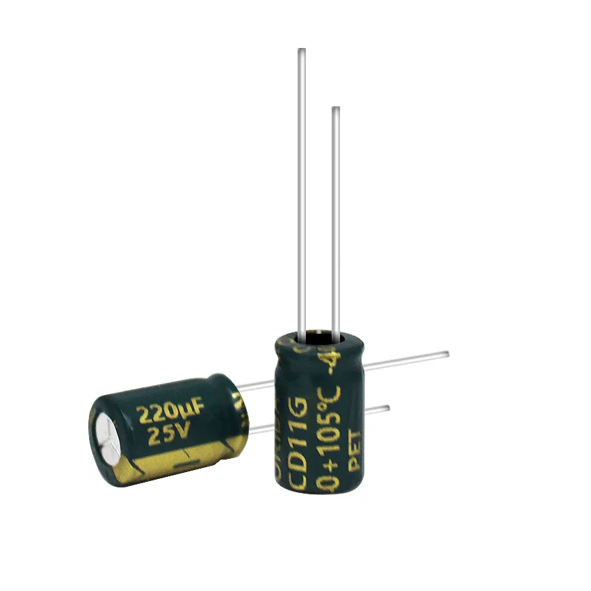 220μF 25V Radial Aluminum Electrolytic Capacitor