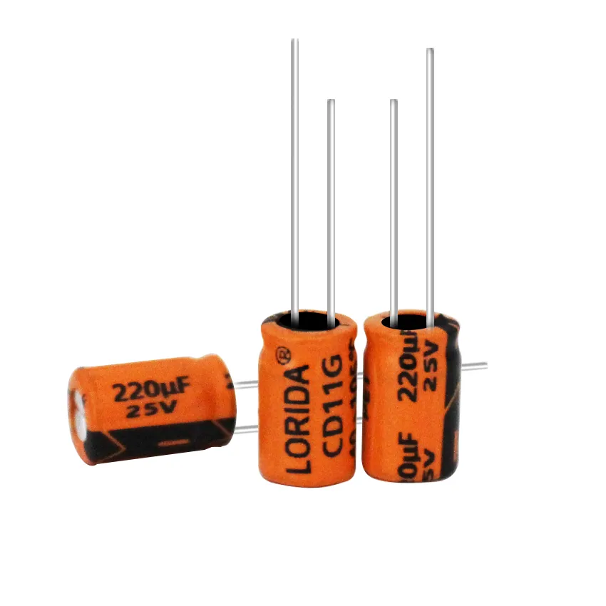 220μF 25V Radial Aluminum Electrolytic Capacitor