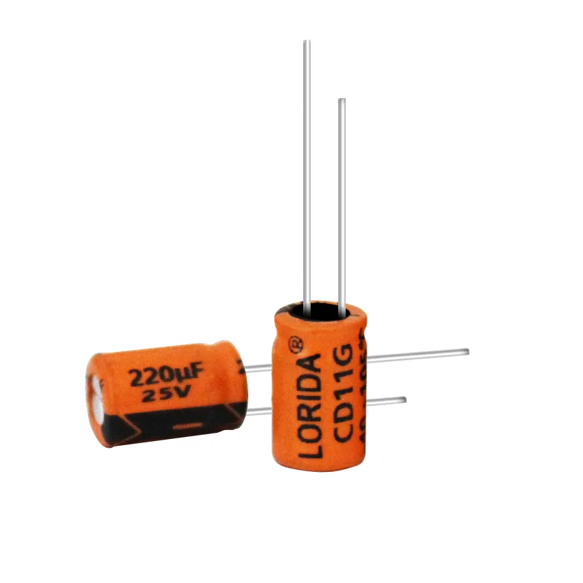 220μF 25V Radial Aluminum Electrolytic Capacitor