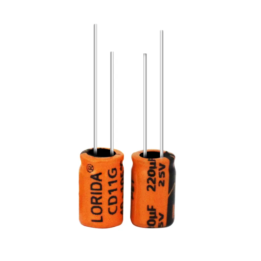 220μF 25V Radial Aluminum Electrolytic Capacitor