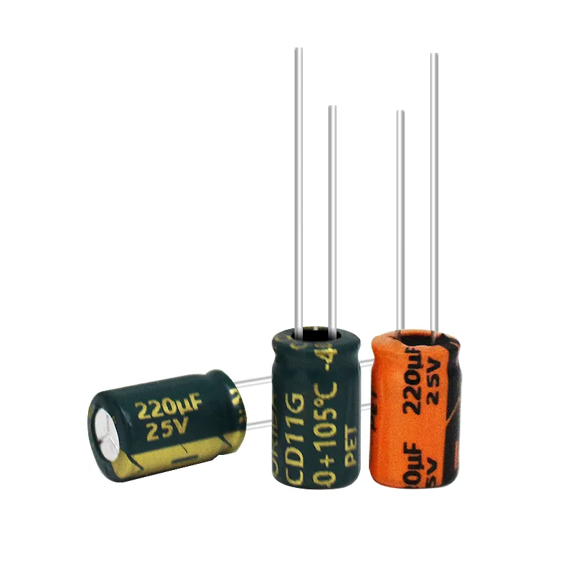 220μF 25V Radial Aluminum Electrolytic Capacitor