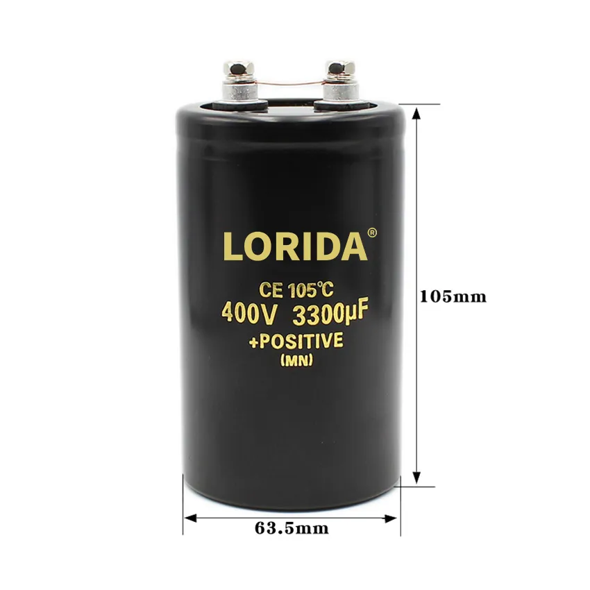 400V 3300UF Screw Terminal Electrolytic Capacitor 