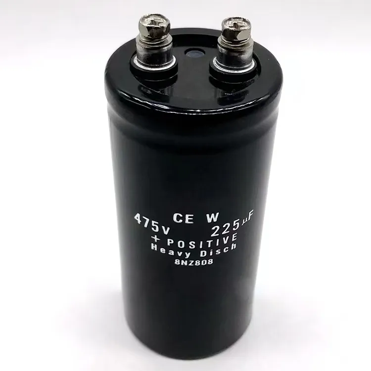 225UF 470V Screw Terminal Electrolytic Capacitor Factory China